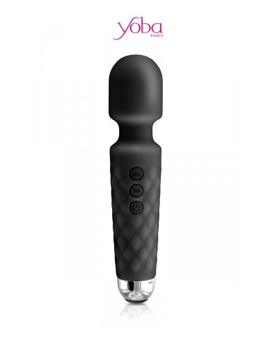 Vibro Love Wand rechargeable noir - Yoba