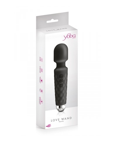 Vibro Love Wand rechargeable noir - Yoba