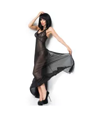 CHILIROSE - CR 3883 BABYDOLL LONGUE NOIR L/XL