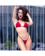 CHILIROSE - CR 4449 ENSEMBLE BIKINI ROUGE S/M