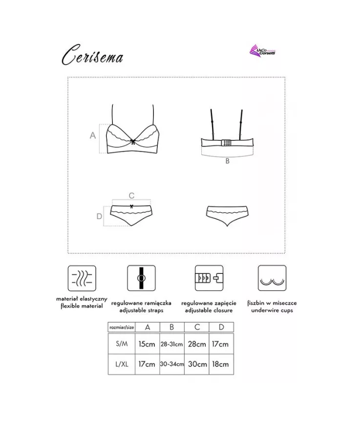 LIVCO CORSETTI FASHION - CERISEMA LC 21005 SOUTIEN-GORGE + CULOTTE CORAIL