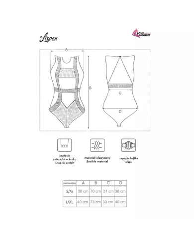 LIVCO CORSETTI FASHION - CORPS LIXPEN LC 90612 NOIR