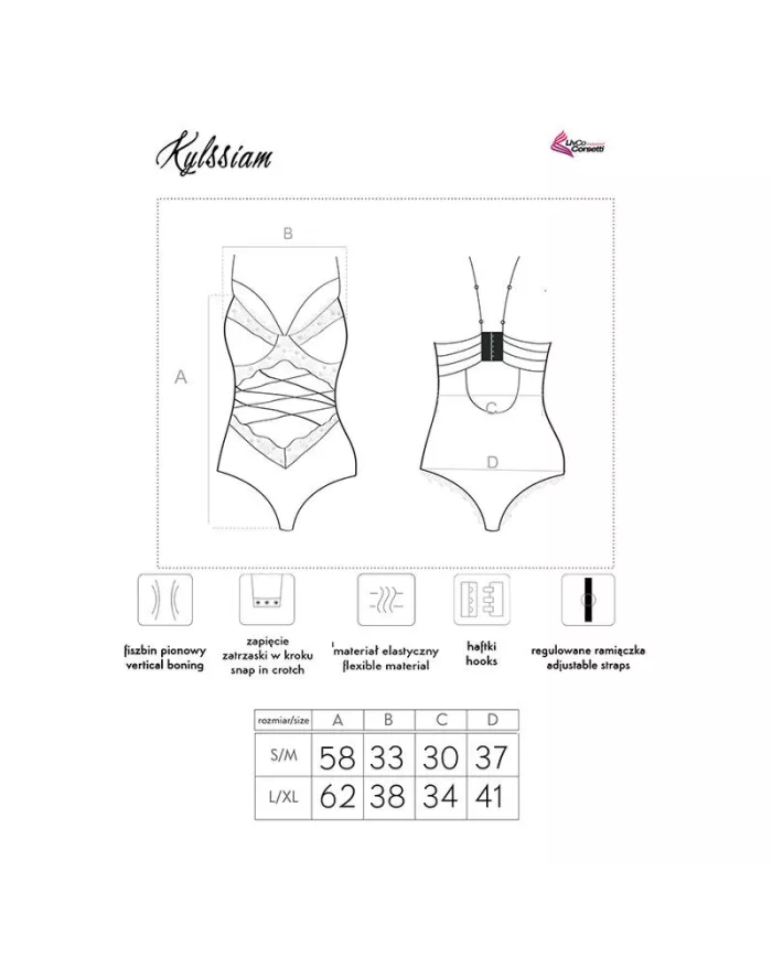 LIVCO CORSETTI FASHION - CORPS KYLSSIAM LC 90613 NOIR