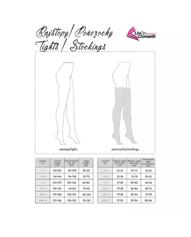 LIVCO CORSETTI FASHION - BAS MONIKONI XG054 NOIR TAILLE UNIQUE