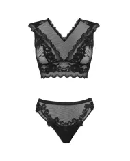 LIVCO CORSETTI FASHION - TIMOSAN LC 90631 SOUTIEN-GORGE + CULOTTE NOIR