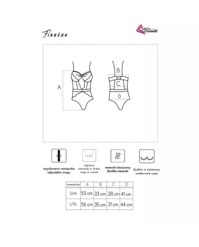 LIVCO CORSETTI FASHION - CORPS FINASAN LC 90632 NOIR