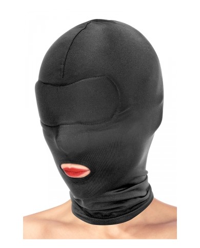 Cagoule BDSM bouche ouverte - Fetish Tentation