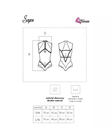 LIVCO CORSETTI FASHION - CORPS SAGEN LC 90694 NOIR