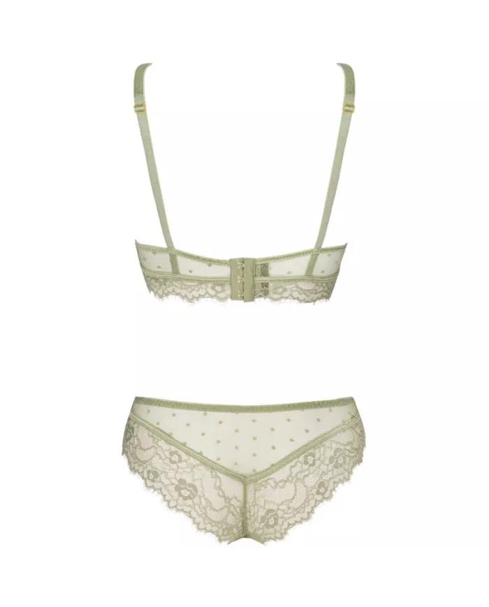 LIVCO CORSETTI FASHION - PINE LC 90667 SOUTIEN-GORGE + CULOTTE KAKI