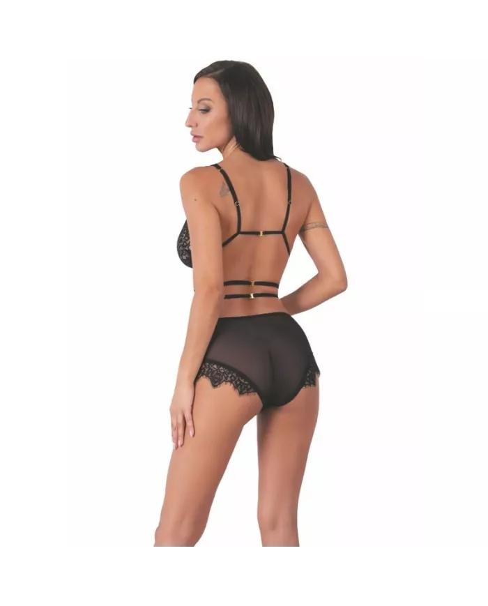 LIVCO CORSETTI FASHION - DREZNA LC 90733 SOUTIEN-GORGE + CULOTTE NOIR