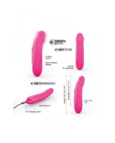Vibro rechargeable Real Vibration rose S 2.0 - Dorcel