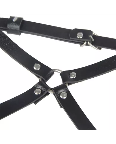 SUBBLIME - HARNAIS DE TAILLE ET DE JAMBES EN CUIR NOIR TAILLE UNIQUE SUBBLIME - HARNAIS DE TAILLE ET DE JAMBES EN CUIR NOIR TAILLE UNIQUE