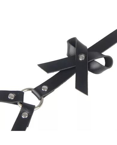 SUBBLIME - HARNAIS DE TAILLE ET DE JAMBES EN CUIR NOIR TAILLE UNIQUE SUBBLIME - HARNAIS DE TAILLE ET DE JAMBES EN CUIR NOIR TAILLE UNIQUE