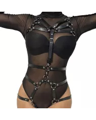 SUBBLIME - HARNAIS CORPS SANGLES AJUSTABLES CUIR NOIR TAILLE UNIQUE SUBBLIME - HARNAIS CORPS SANGLES AJUSTABLES CUIR NOIR TAILLE UNIQUE