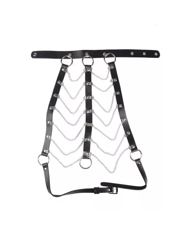 SUBBLIME - HARNAIS POITRINE CHAÃŽNE S EN CUIR NOIR TAILLE UNIQUE SUBBLIME - HARNAIS POITRINE CHAÃŽNE S EN CUIR NOIR TAILLE UNIQUE