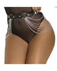 SUBBLIME - CHAÎNE CUIR CEINTURE NOIRE TAILLE UNIQUE SUBBLIME - CHAÎNE CUIR CEINTURE NOIRE TAILLE UNIQUE