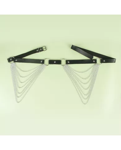 SUBBLIME - CHAÃŽNE CUIR CEINTURE NOIRE TAILLE UNIQUE SUBBLIME - CHAÃŽNE CUIR CEINTURE NOIRE TAILLE UNIQUE