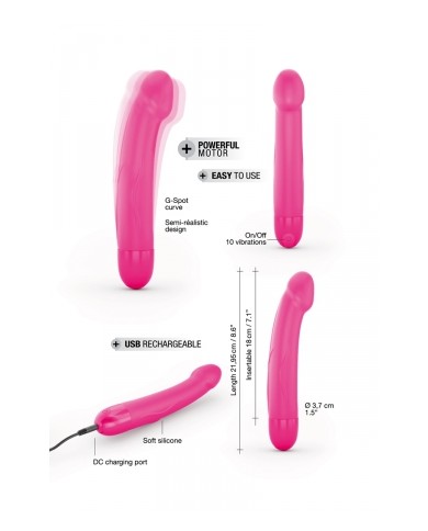 Vibro rechargeable Real Vibration rose M 2.0 - Dorcel