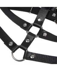 SUBBLIME - HARNAIS POITRINE ANNEAU CUIR NOIR TAILLE UNIQUE SUBBLIME - HARNAIS POITRINE ANNEAU CUIR NOIR TAILLE UNIQUE