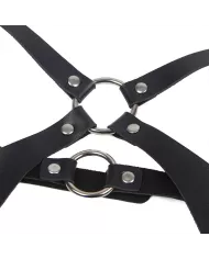 SUBBLIME - HARNAIS COMPLET AVEC BOUCLES EN CUIR NOIR TAILLE UNIQUE SUBBLIME - HARNAIS COMPLET AVEC BOUCLES EN CUIR NOIR TAILLE UNIQUE