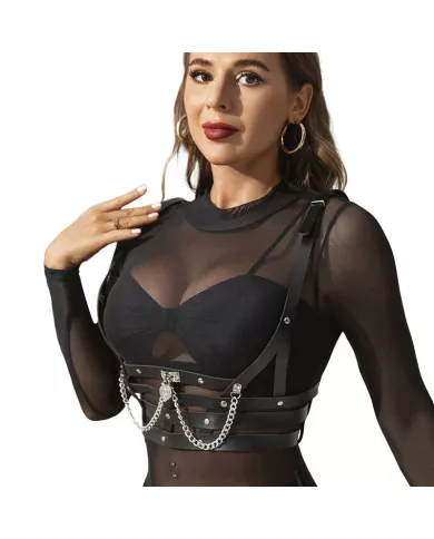 SUBBLIME - HARNAIS CORSET AVEC CHAÎNE DÉTAIL TAILLE UNIQUE SUBBLIME - HARNAIS CORSET AVEC CHAÎNE DÉTAIL TAILLE UNIQUE