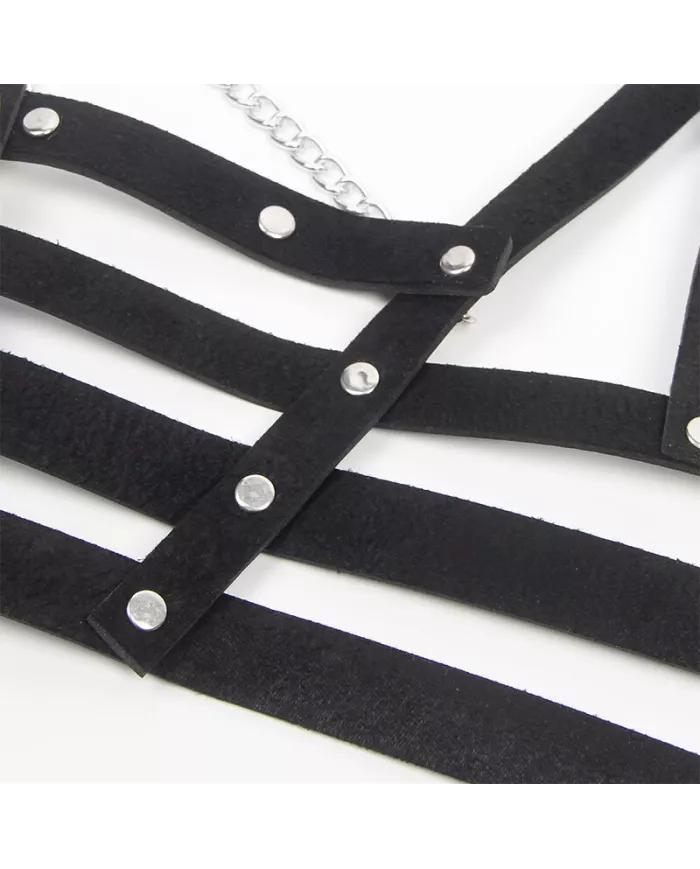 SUBBLIME - HARNAIS CORSET AVEC CHAÎNE DÉTAIL TAILLE UNIQUE SUBBLIME - HARNAIS CORSET AVEC CHAÎNE DÉTAIL TAILLE UNIQUE