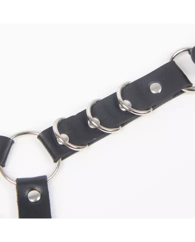 SUBBLIME - HARNAIS CEINTURE ET JARRETIÈRES AVEC ANNEAUX ET CHAÎNE DÉTAIL TAILLE UNIQUE SUBBLIME - HARNAIS CEINTURE ET JARRETIÈRES AVEC ANNEAUX ET CHAÎNE DÉTAIL TAILLE UNIQUE