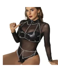 SUBBLIME - HARNAIS COMPLET AVEC CHAÎNE OILE DÉTAIL TAILLE UNIQUE SUBBLIME - HARNAIS COMPLET AVEC CHAÎNE OILE DÉTAIL TAILLE UNIQUE