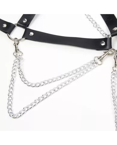 SUBBLIME - SOUTIEN-GORGE HARNAIS AVEC CHAÎNE DÉTAIL TAILLE UNIQUE SUBBLIME - SOUTIEN-GORGE HARNAIS AVEC CHAÎNE DÉTAIL TAILLE UNIQUE