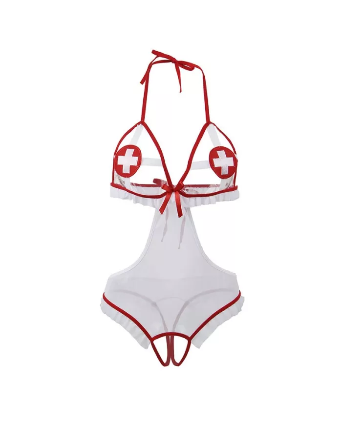 SUBBLIME - COSTUME D'INFIRMIÈRE SEXY SANS CROCHET S/M SUBBLIME - COSTUME D'INFIRMIÈRE SEXY SANS CROCHET S/M