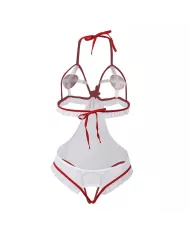 SUBBLIME - COSTUME D'INFIRMIÈRE SEXY SANS CROCHET L/XL SUBBLIME - COSTUME D'INFIRMIÈRE SEXY SANS CROCHET L/XL