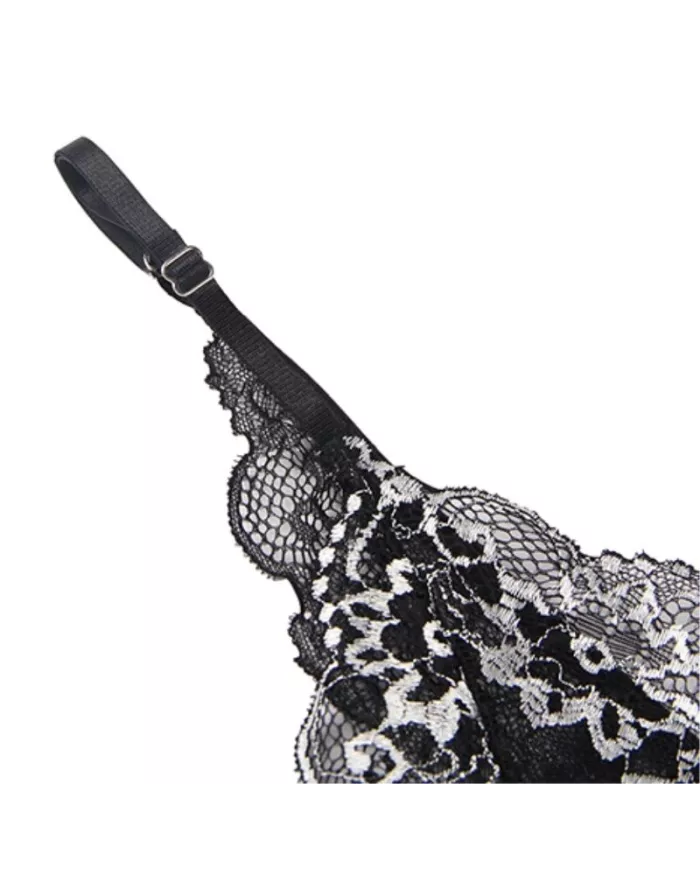 SUBBLIME - BABYDOLL TISSU TULLE POITRINE DENTELLE S/M SUBBLIME - BABYDOLL TISSU TULLE POITRINE DENTELLE S/M