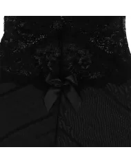 SUBBLIME - TISSU TULLE BABYDOLL AVEC DENTELLE ET DÉTAIL FLEUR NOIR S/M