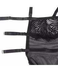 SUBBLIME - BABYDOLL  BRETELLES EN DENTELLE RÉGLABLES NOIR L/XL