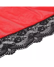 SUBBLIME - ROBE EN TISSU TRANSPARENT DÉTAIL DENTELLE ROUGE S/M SUBBLIME - ROBE EN TISSU TRANSPARENT DÉTAIL DENTELLE ROUGE S/M