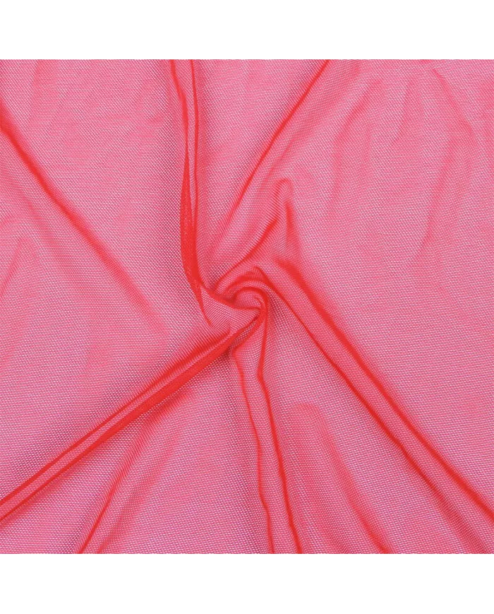 SUBBLIME - ROBE EN TISSU TRANSPARENT DÉTAIL DENTELLE ROUGE L/XL SUBBLIME - ROBE EN TISSU TRANSPARENT DÉTAIL DENTELLE ROUGE L/XL