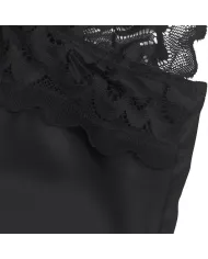 SUBBLIME - BABYDOLL AVEC POITRINE IMPRIMÉ FLEURI NOIR S/M SUBBLIME - BABYDOLL AVEC POITRINE IMPRIMÉ FLEURI NOIR S/M