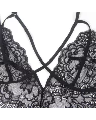 SUBBLIME - COSTUME DE POLICE CORPS EN DENTELLE NOIR L/XL SUBBLIME - COSTUME DE POLICE CORPS EN DENTELLE NOIR L/XL