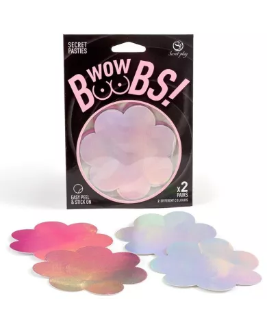 SECRET PLAY- WOW SEINS! COUVRE-MAMETAUX FLEURS