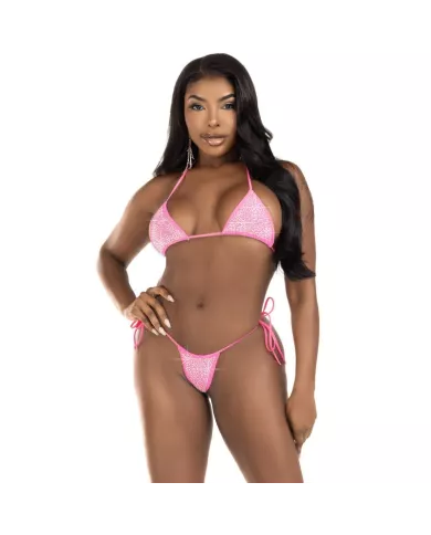 LEG AVENUE - BIKINI DIAMANTS FUCHSIA