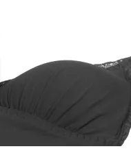 SUBBLIME - TEDDY DÉTAIL DENTELLE FLORALE NOIR L/XL