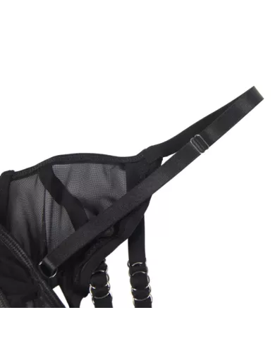 SUBBLIME - ENSEMBLE DEUX PIÈCES DE SOUTIEN-GORGE TRANSPARENT ET BANDES S/M SUBBLIME - ENSEMBLE DEUX PIÈCES DE SOUTIEN-GORGE TRANSPARENT ET BANDES S/M