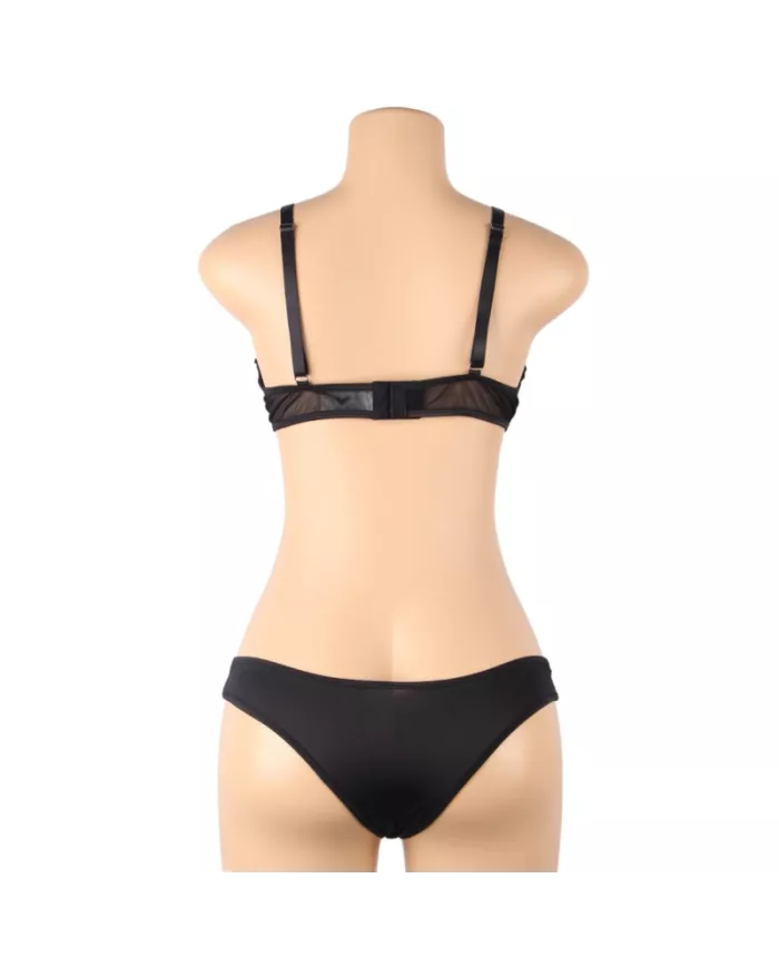 SUBBLIME - ENSEMBLE DEUX PIÈCES DE SOUTIEN-GORGE TRANSPARENT ET BANDES S/M SUBBLIME - ENSEMBLE DEUX PIÈCES DE SOUTIEN-GORGE TRANSPARENT ET BANDES S/M