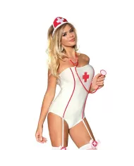 SUBBLIME - COSTUME DINFIRMIÈRE SEXY AVEC TEDDY S/M SUBBLIME - COSTUME DINFIRMIÈRE SEXY AVEC TEDDY S/M