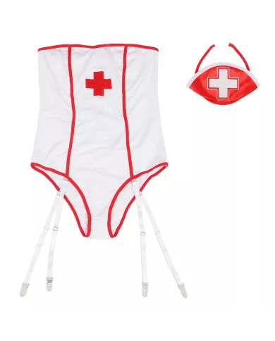 SUBBLIME - COSTUME DINFIRMIÈRE SEXY AVEC TEDDY S/M