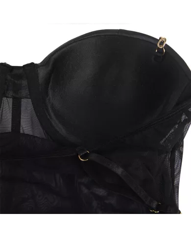 SUBBLIME - BODY NOIR  BRETELLES CHAÎNE S/M