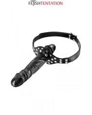 Bâillon double gode black - Fetish Tentation