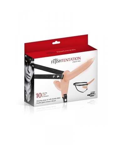 Double gode ceinture chair vibrant - Fetish Tentation