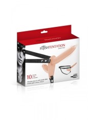 Double gode ceinture chair vibrant - Fetish Tentation