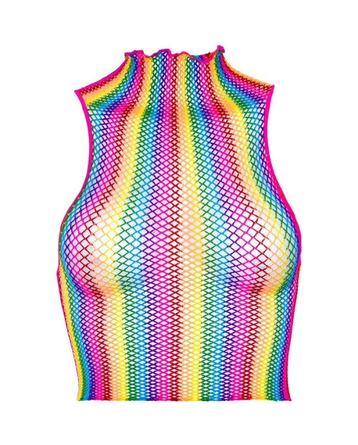 LEG AVENUE - HAUT EN FILET MULTICOLORE